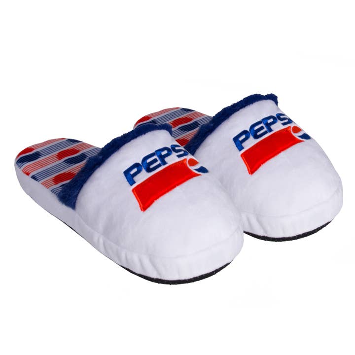 Pepsi Cool - Odd Fuzzy Slides - Size Medium for wholesale by Odd Sox