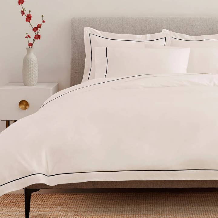 ela lane - Wholesale Duvet Cover - Classic Percale Embroidered Duvet Cover10