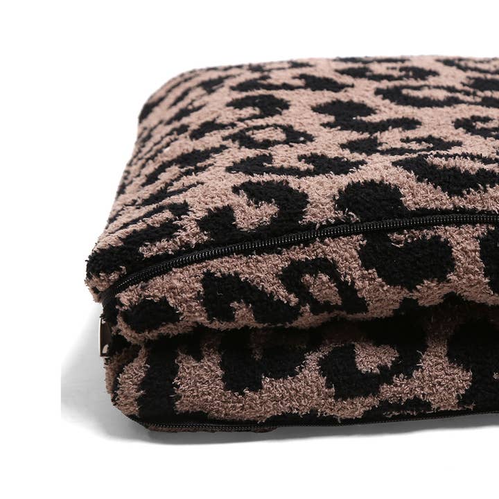 Fashion City - Wholesale Throw Blanket - 2 In 1 Leopard Print Throw Blanket & Pillow4
