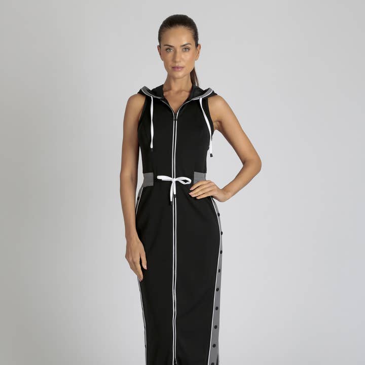 VISTA TRACK DRESS for wholesale by Blanc Noir