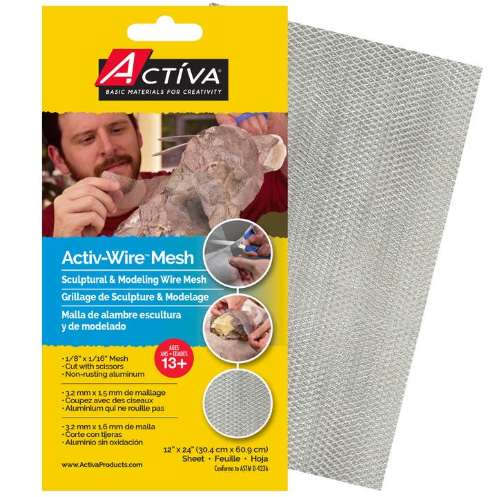 Activ-Wire Mesh Small (1/8"x1/16") 12" x 24" for wholesale by ACTÍVA Products, Inc.