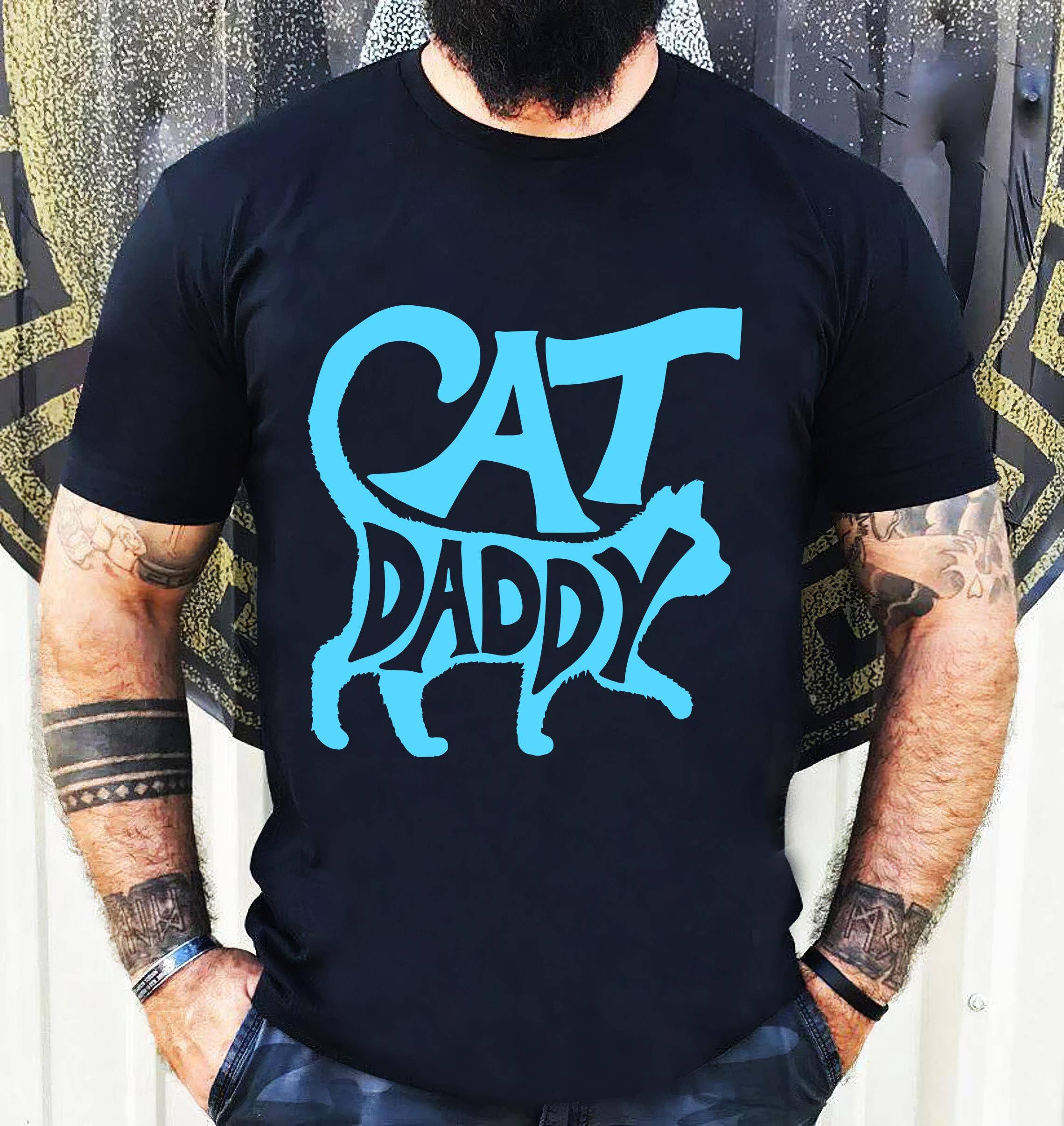 Black Cat Daddy Shirt, Father's Day Shirt, Cat Dad Shirt for wholesale on Faire1
