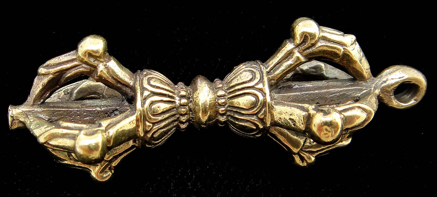 Tika - Vente Breloques/médailles personnalisées - Pendentif déité en laiton - Dorje1