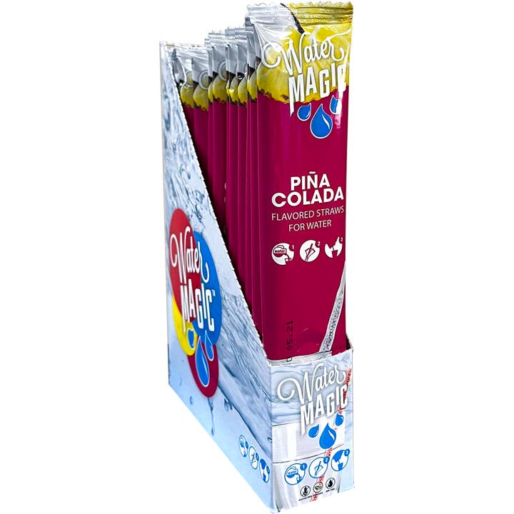 Magic Straws - Wholesale Drink Mix - Water Magic Pina Colada Water Flavoring Straws