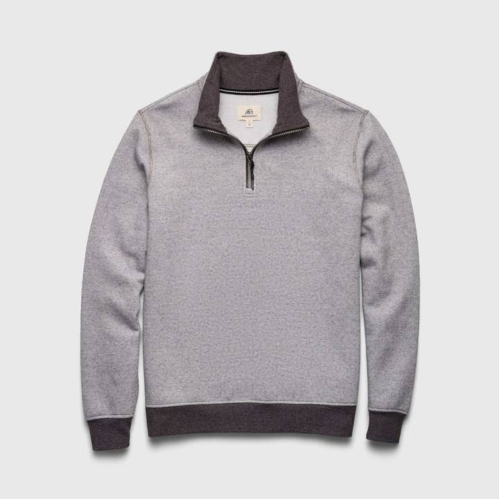 Bobby Fleece Quarter Zip - Black Combo for wholesale on Faire