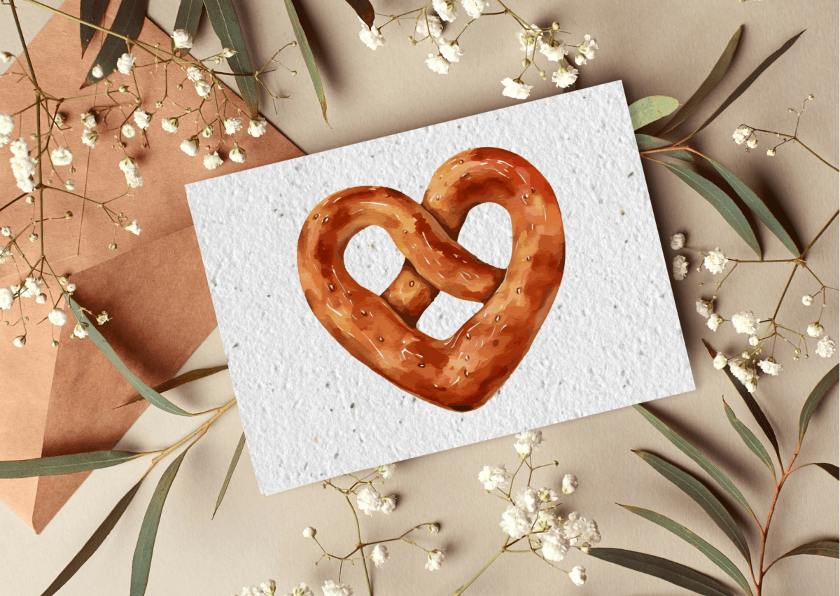 Mamie Bohéme – Großhandel Postkarten – Postkarte zur Pflanze „Cœur brioche“0