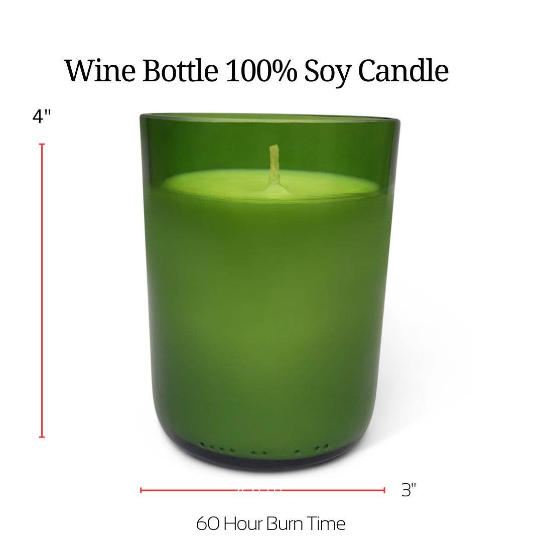 Rescued Wine Candles - Vente Bougie en bocal - Bougie de soja de marque privée - Sans marque - Bougie de soja personnalisée 8 oz2