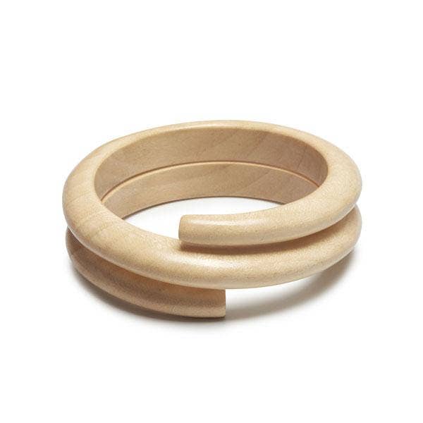 White wood Spiral Bangle Bracelet jewellery gift for Women
for wholesale by BRANCH JEWELLERY