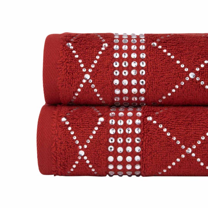 Sparkles Home – Großhandel Händehandtücher – Atlas Rhinestone Handtuch (2er-Set)5