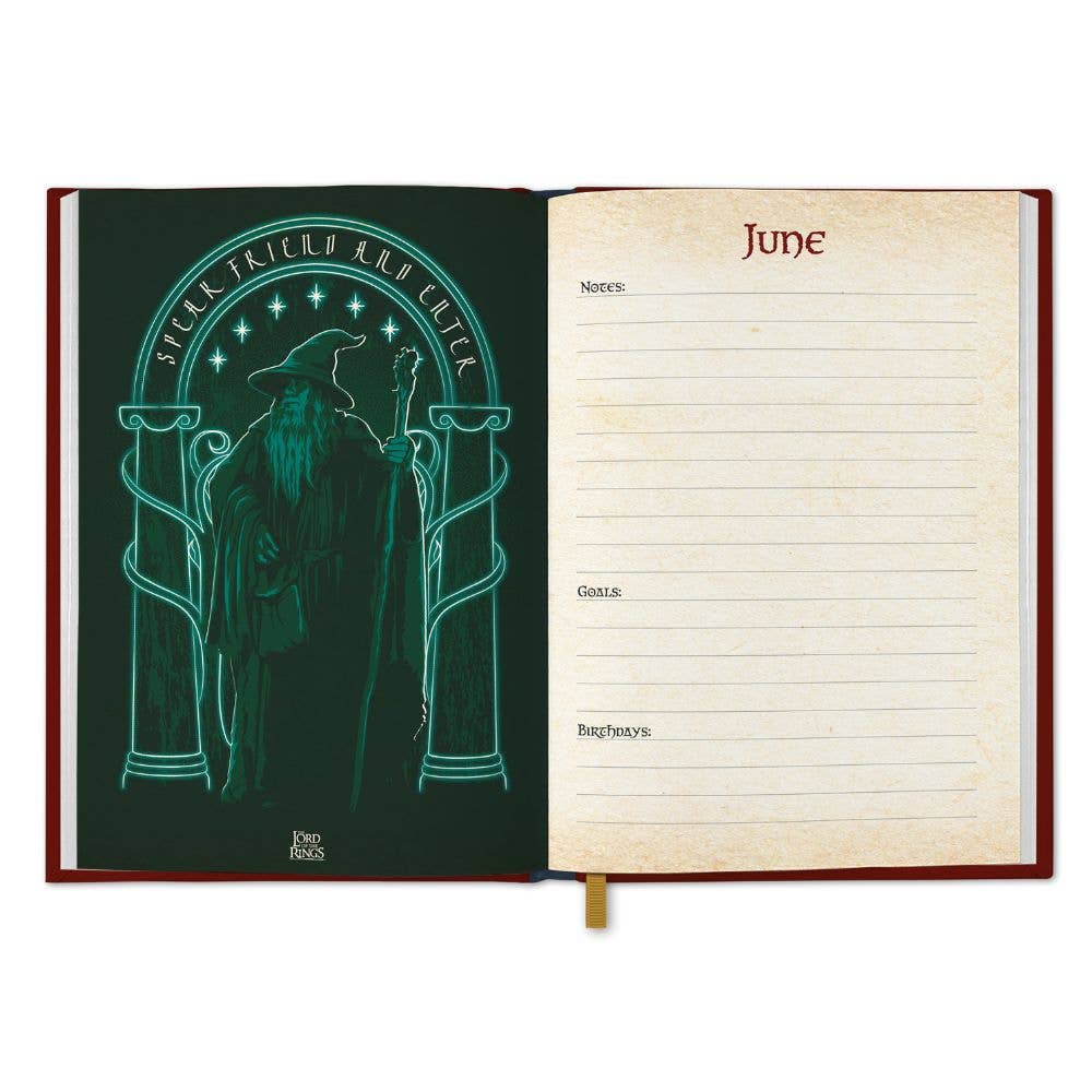 Danilo Promotions Ltd – wholesale Journal/diary – THE LORD OF THE RINGS 2026 A5 DIARY2