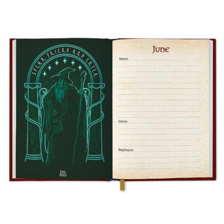 Danilo Promotions Ltd – wholesale Journal/diary – THE LORD OF THE RINGS 2026 A5 DIARY2