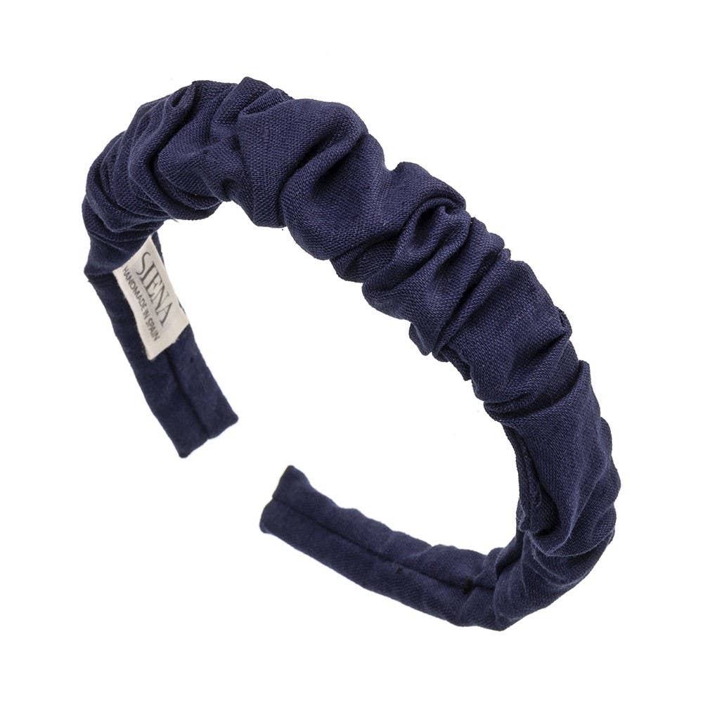 Siena Hair Accessories – Bandana - Mulher por atacado – Turbante de linho franzido feito à mão11