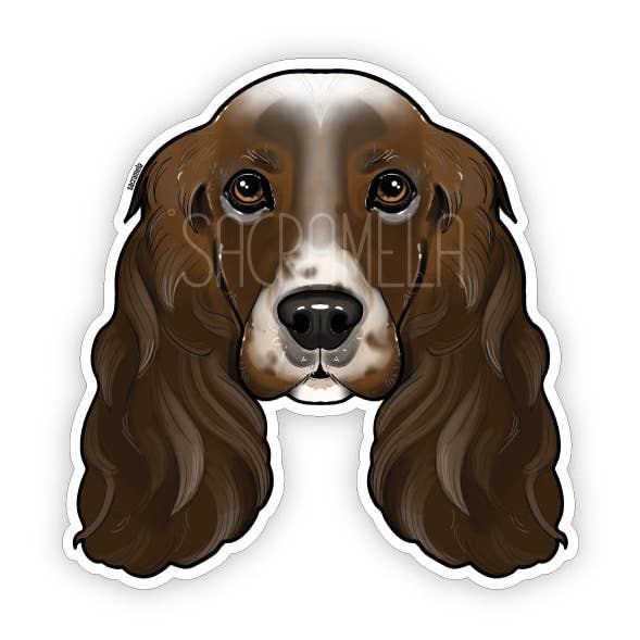 ENGLISH COCKER SPANIEL BROWN WHITE for wholesale by SACRAMELA