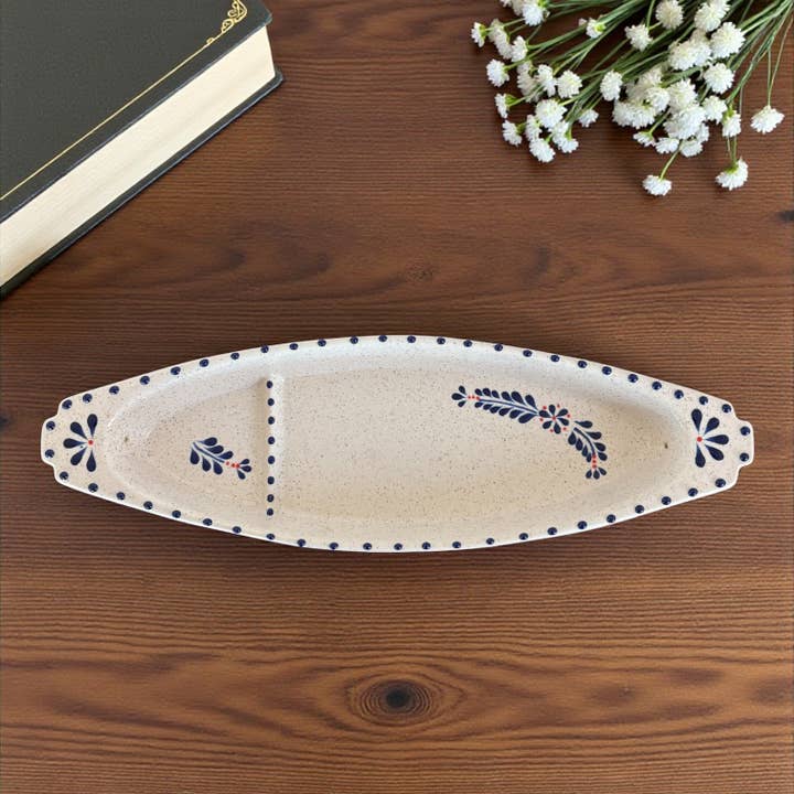 Incense Burner - Large Oval Incense Tray - Hand Painted for wholesale by VILLA 318