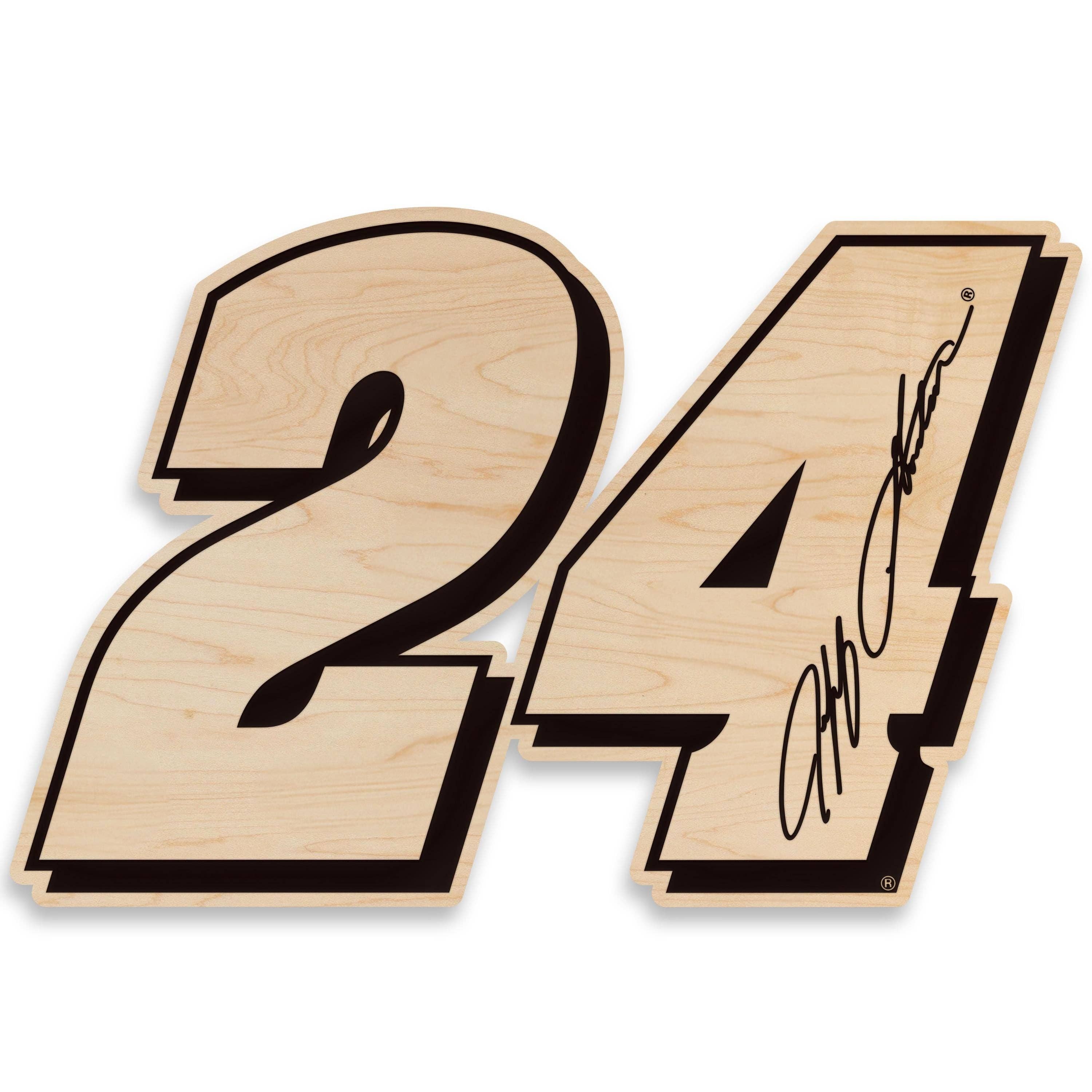 LazerEdge - Wholesale Wall Accent - Jeff Gordon #24 Wooden Wall Hanging  | Crafted from Cherry and Maple Wood | Made in USA | Officially Licensed by Hendrick Motorsports1