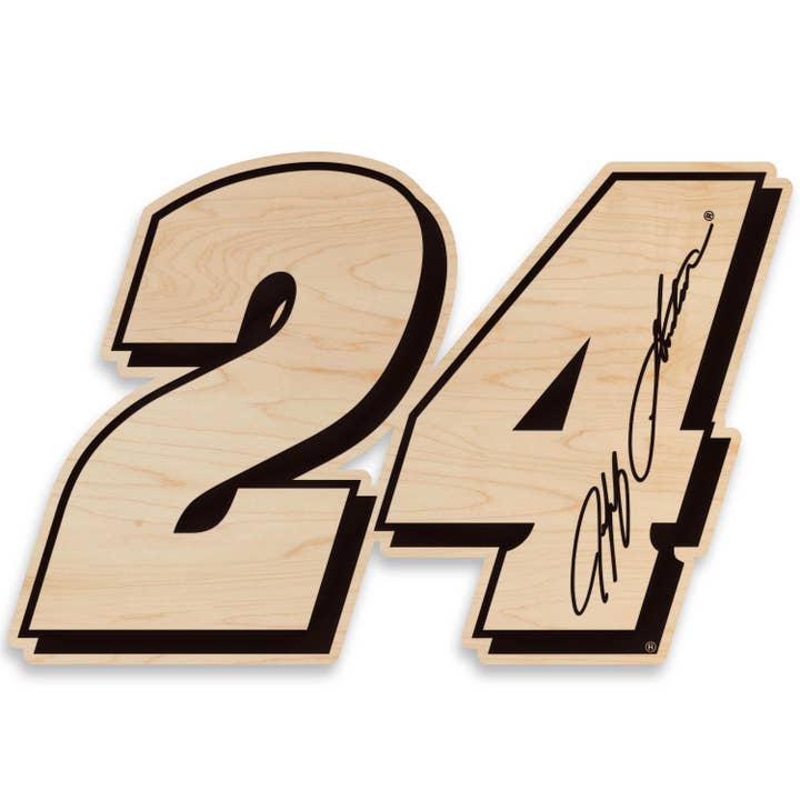 LazerEdge - Wholesale Wall Accent - Jeff Gordon #24 Wooden Wall Hanging | Crafted from Cherry and Maple Wood | Made in USA | Officially Licensed by Hendrick Motorsports1
