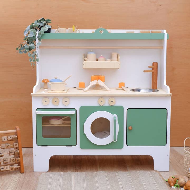 Wooden Play Kitchen Customizable for wholesale by Kids Wood Store