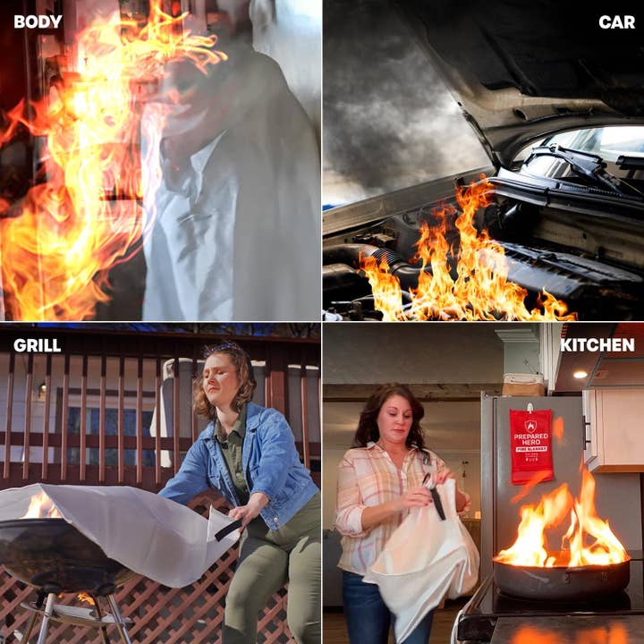 Prepared Hero - Wholesale Safety Equipment - Emergency Fire Blanket XL Pouch4