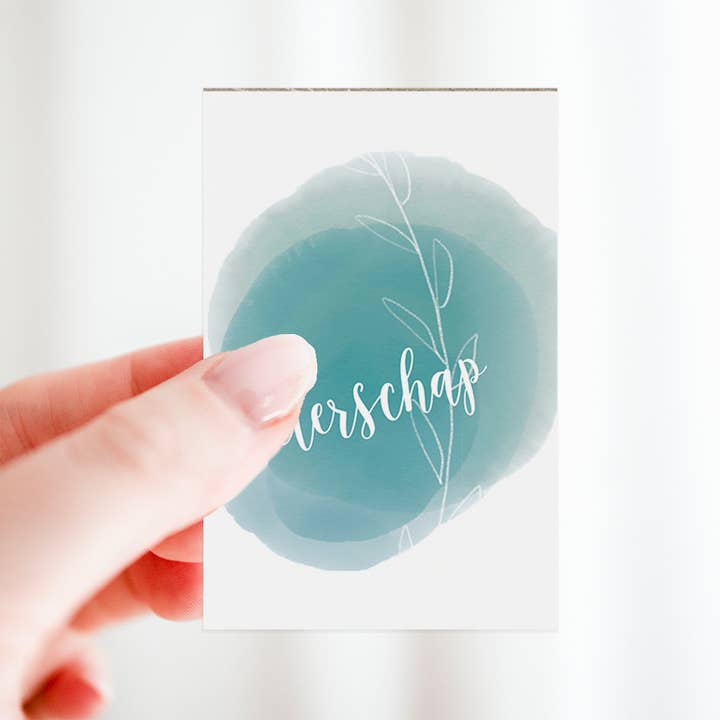 Gift card, flower card: Get well | eco-friendly for wholesale by Grafiquelien