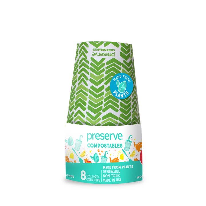 Preserve - Wholesale Disposable Cup - Compostable Cups - Case of 12 8-Packs