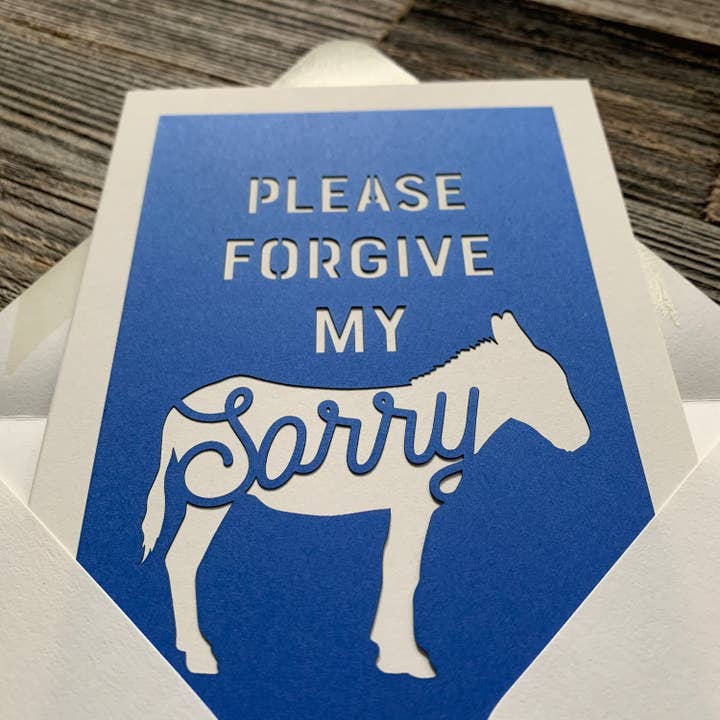 Louise Lauret - Wholesale I'm Sorry Card - Please Forgive My Sorry Ass - Apology and Forgiveness Card