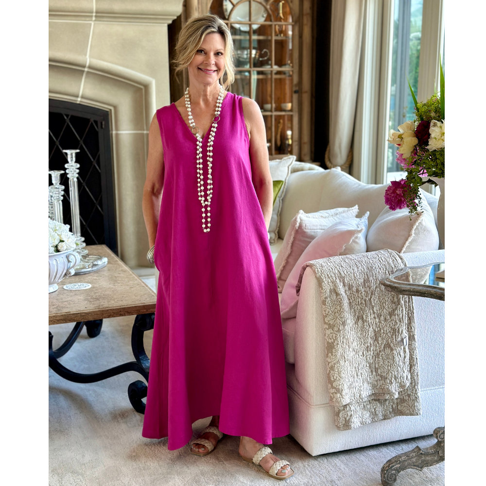 Arte Italica & Crown Linen Designs - Wholesale Dress - Women's - Katherine Dress0