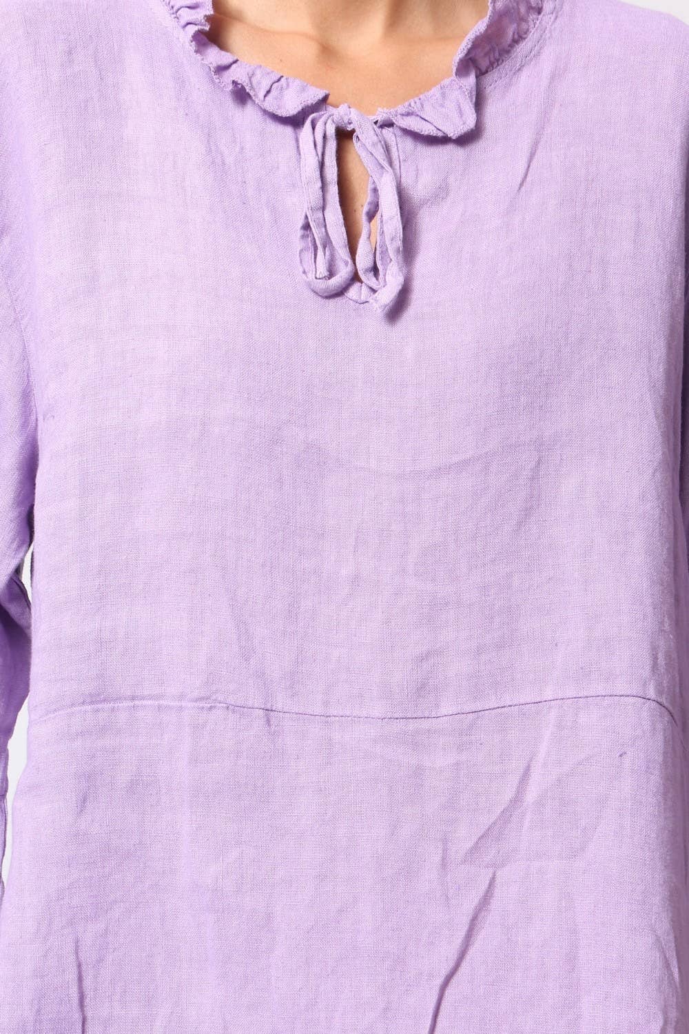 LÉA & LUC - Wholesale Dress - Women's - Short dress in 100% linen REF.134426