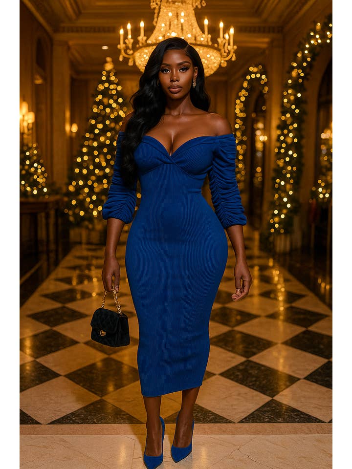 Dalia Studio - Wholesale Dress - Women's - MINERAL WASH ULTRA RUCHED CONTRAST MIDI DRESS4