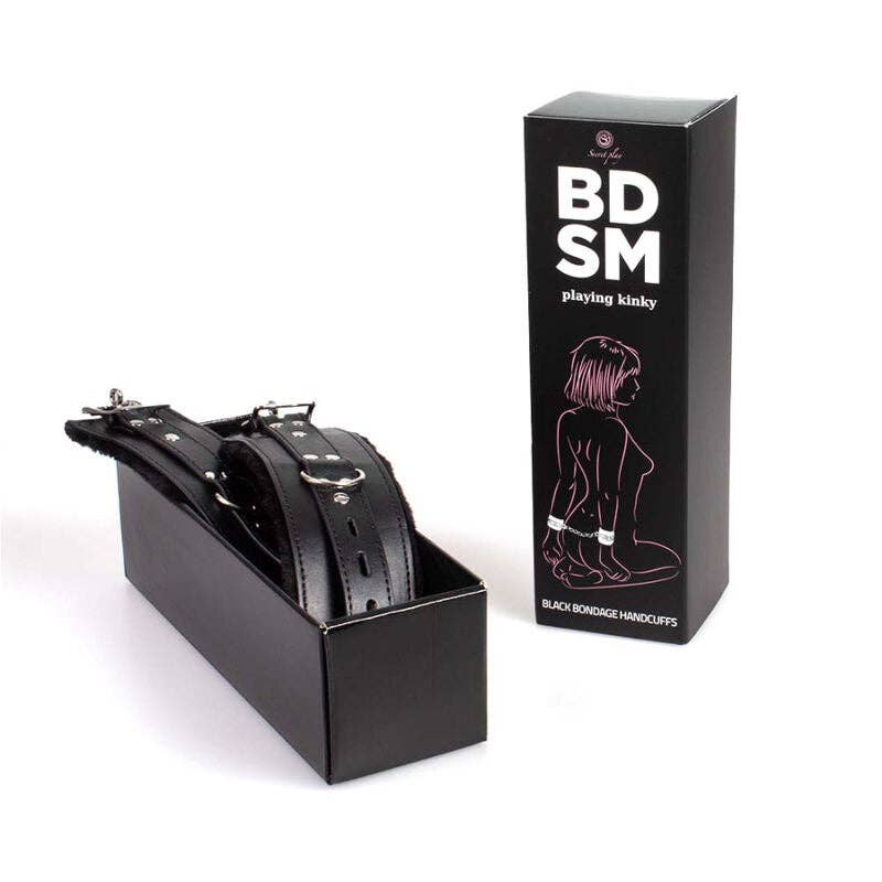 Lingerie Harness Boutique di DeGioannis Samuele - Wholesale Sex Toy - SECRETPLAY - MANETTEBLACK BONDAGE BDSM COLLECTION3