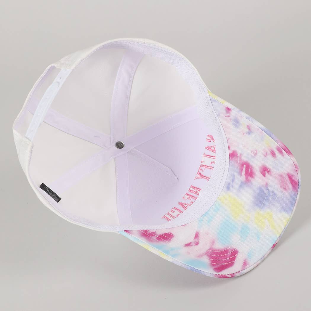 Fashion City - Vente Casquette de camionneur – femme - Casquette Trucker Teinture Tie-Dye Broderie SALTY BEACH7