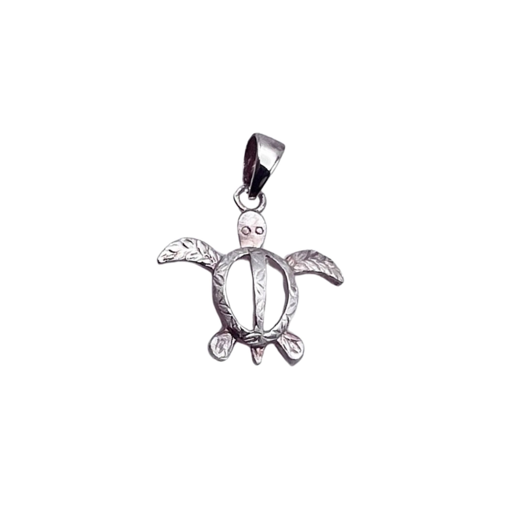 Silver Honu Etch Pendant (Small) for wholesale on Faire