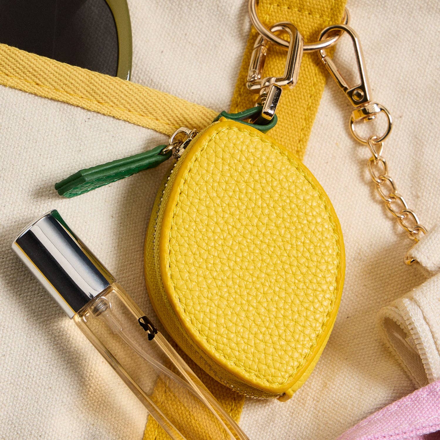 VOUS Porte-clés pochette en cuir de citron en vente sur Faire0