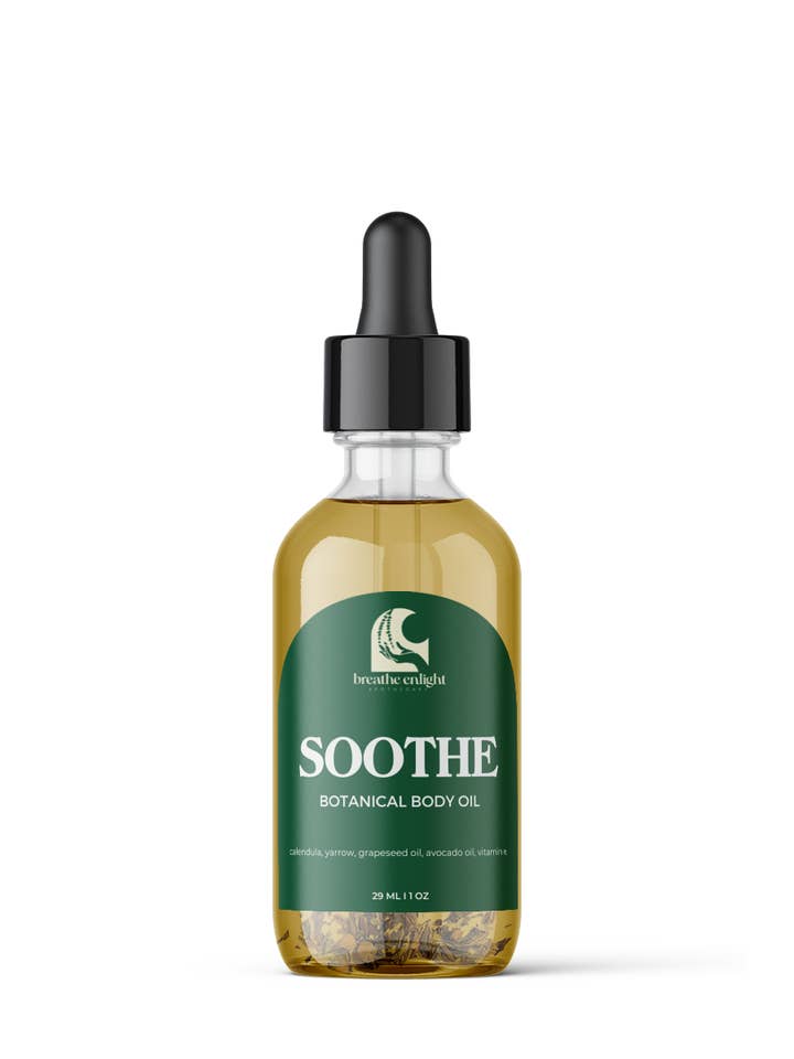 Huile Botanique Apaisante pour le Corps pour la vente par Breathe Enlight Apothecary