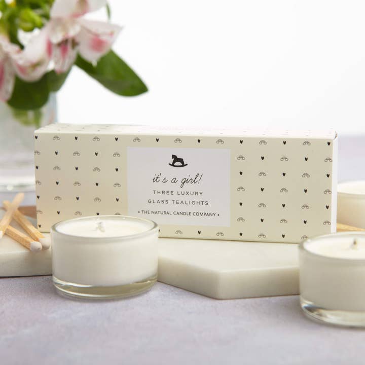 It's a Girl! Tealights for wholesale by Letterbox Gifts Ltd.