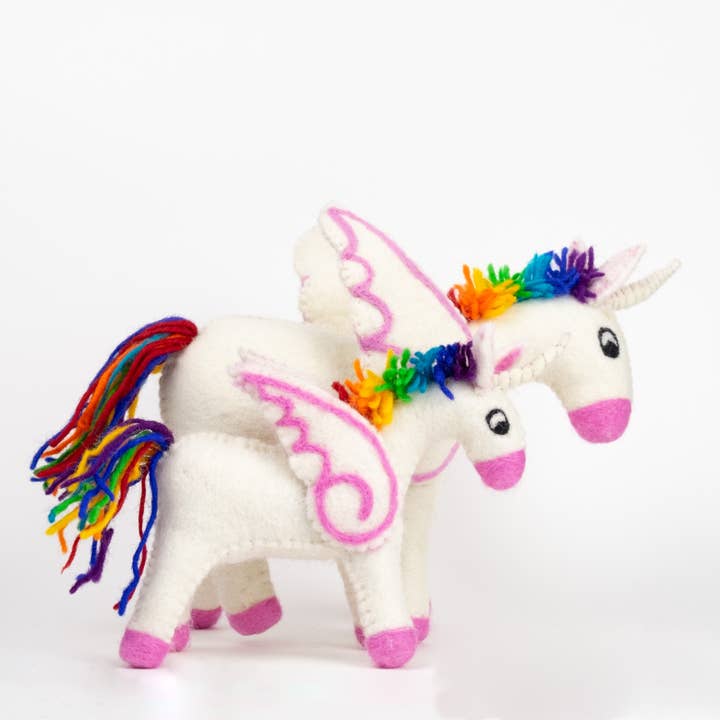 The Winding Road – Peluche - Crianças e bebés por atacado – Brinquedos - Unicórnio - Arco-íris - Pequeno