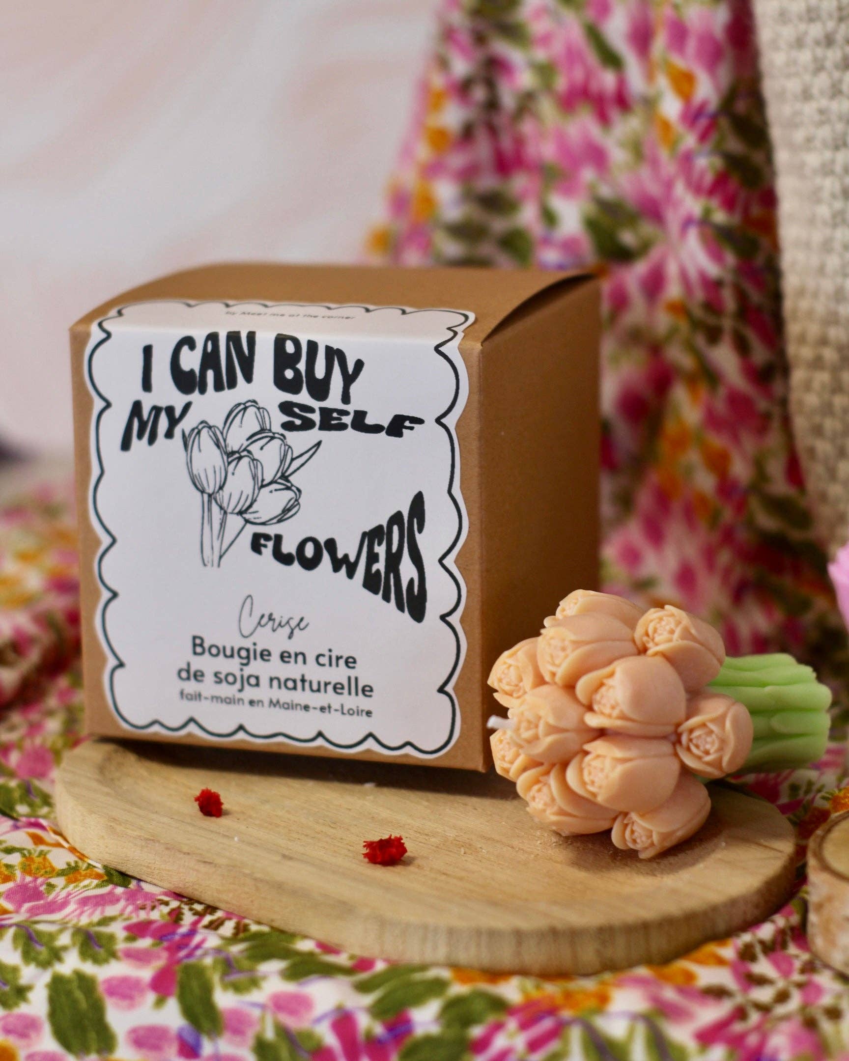 Meet me at the corner - Wholesale Grappige kaars - Boeket tulpen kaars8