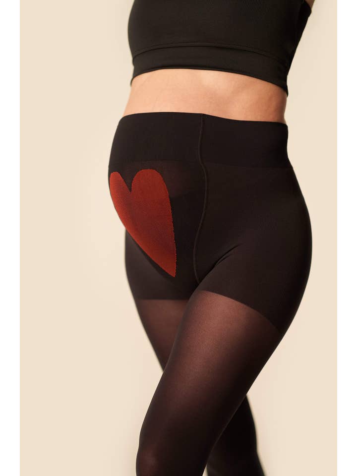 Black Mama Maternity Support Footless Tights for wholesale on Faire