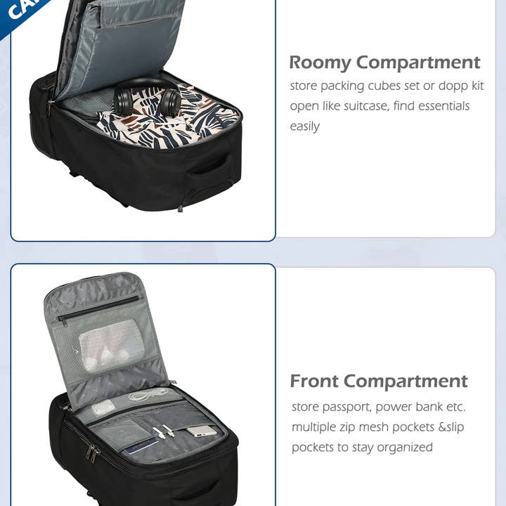 Hynes Eagle - Wholesale Backpack - Unisex - Hynes Eagle GlidePath 42L Rolling Backpack1