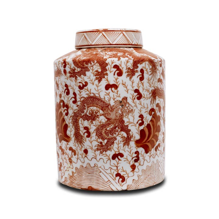 Asian Mix Interior - Wholesale Indoor Pot - Red dragon pot M3