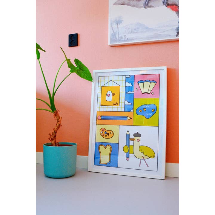 Bloemkolie – Großhandel Poster – Duck der Künstler Poster 50x70cm1