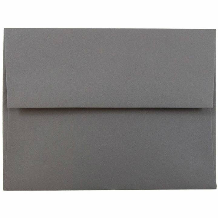 A2 Invitation Envelopes, 4.38 x 5 3/4, Dark Grey, 1000 for wholesale by JAM PAPER