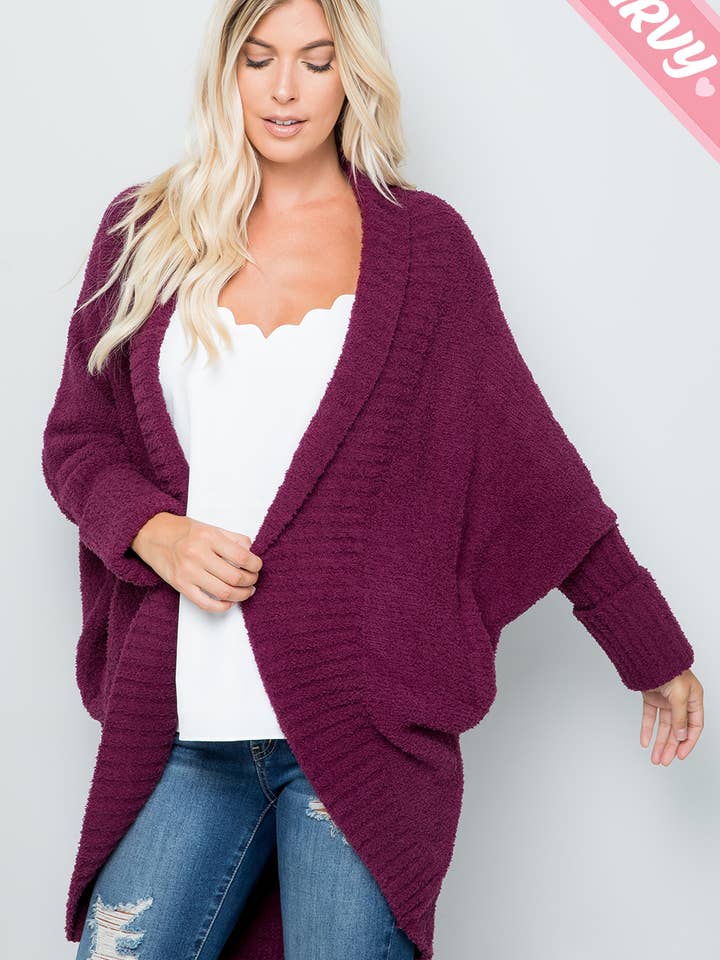 Sweet Lovely by Jen – Cardigan - Mulher por atacado – CASACO DE MALHA DE SUÉTER ACONCHEGANTE SUPER MACIO TAMANHO PLUS27