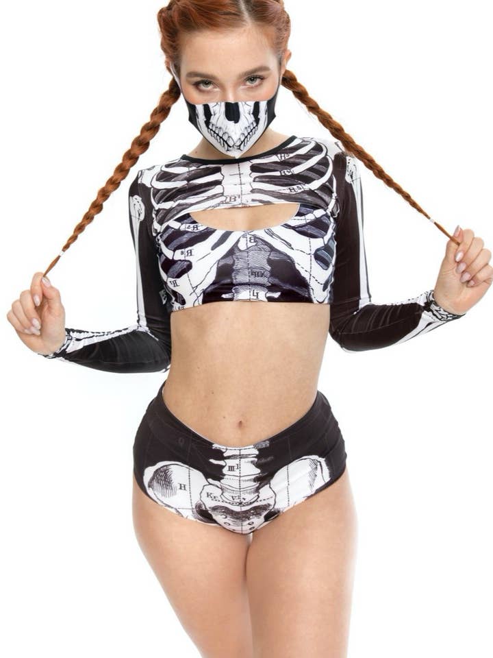 SURF SKELETON BIKINI SET for wholesale by TOWERS SWIMWEAR