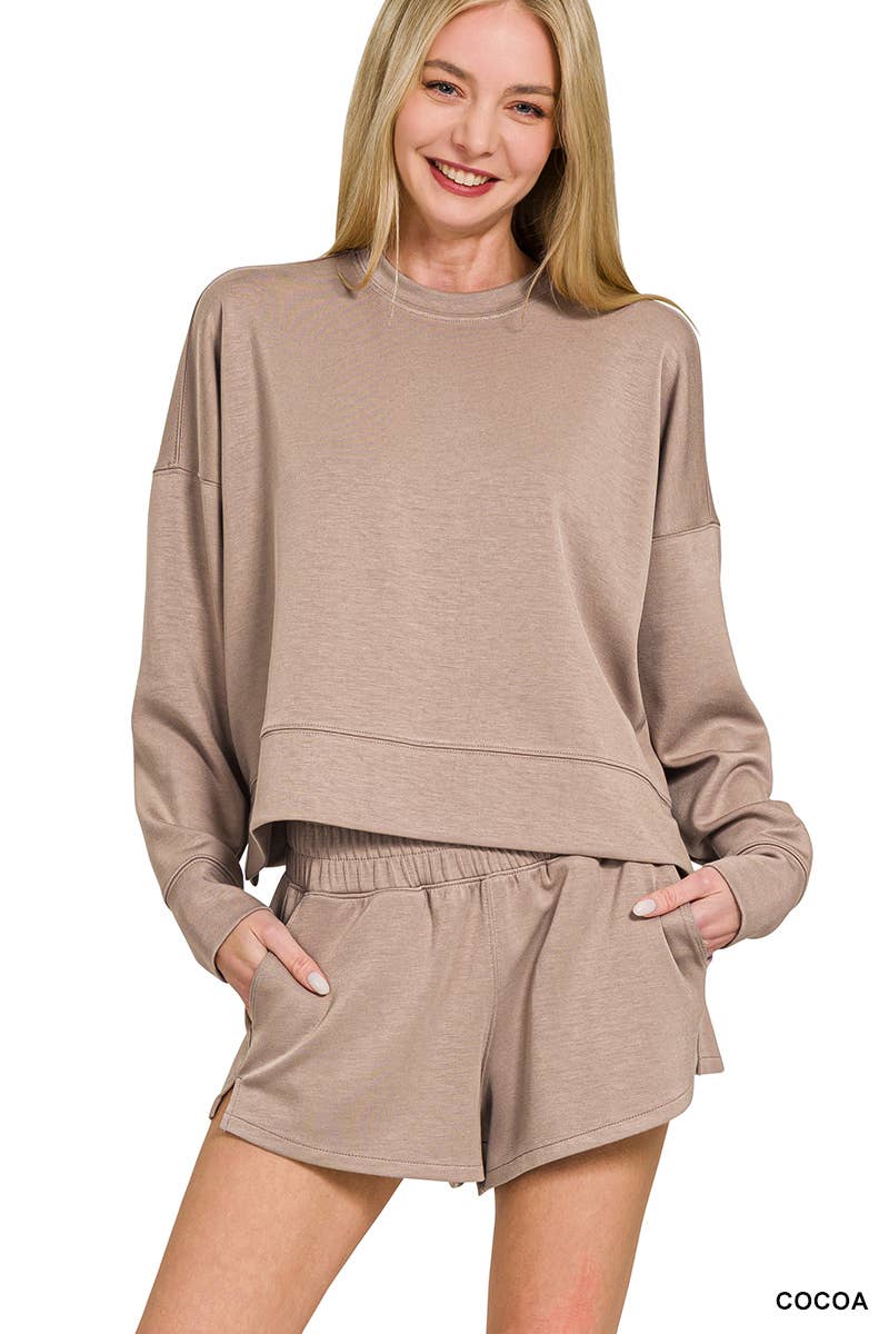 42POPS – wholesale Lounge set – Women's – `.Scuba Top & Dolphin Shorts 2PC Set27