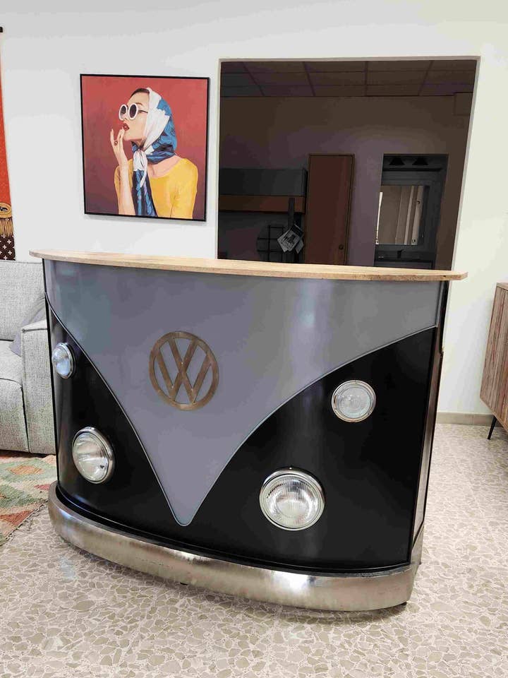 Mobiele Bar Counter Design WW Zwart voor wholesale door Crab design