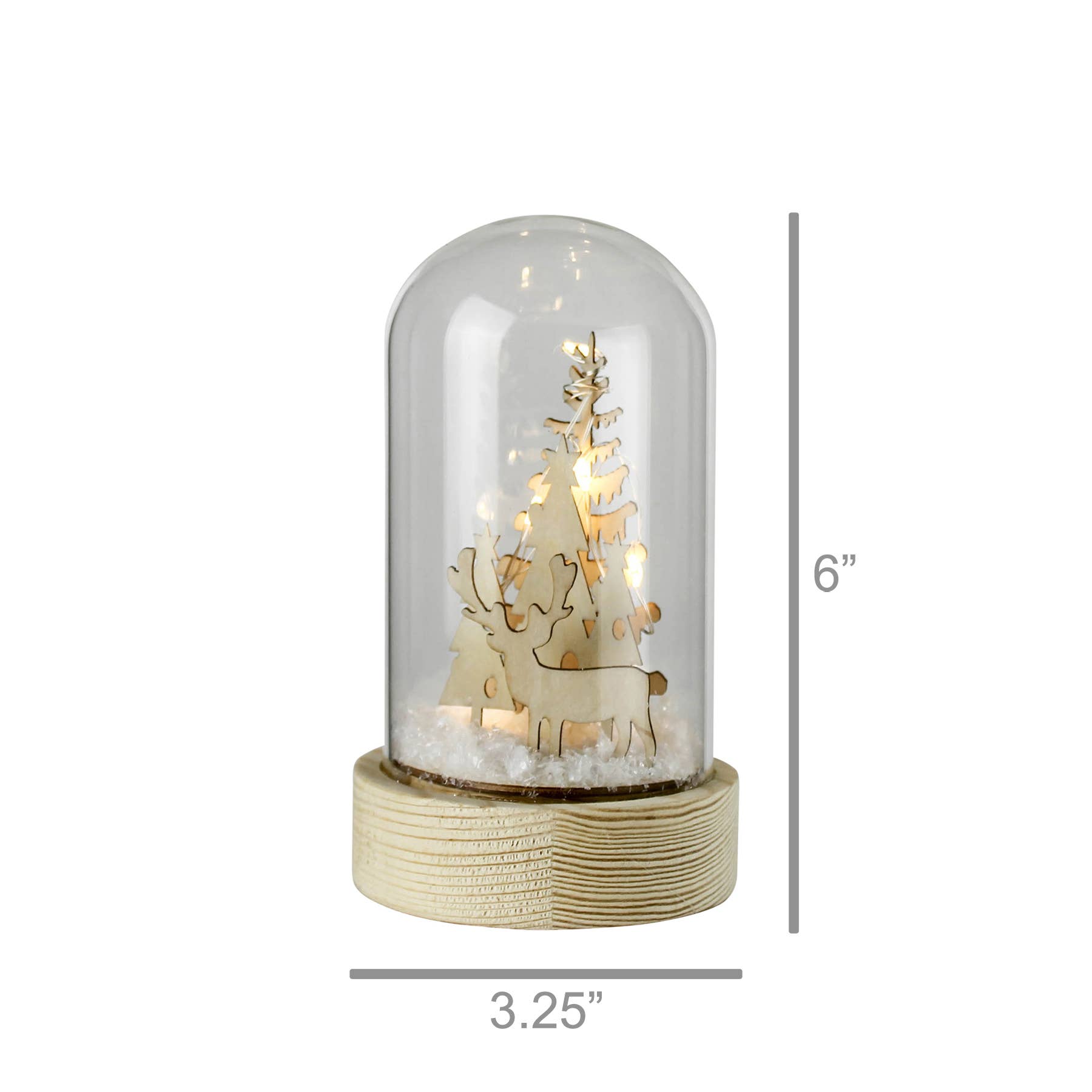 HomArt - Wholesale Christmas Decoration - Snowglobe, Glass & Wood - Sm2