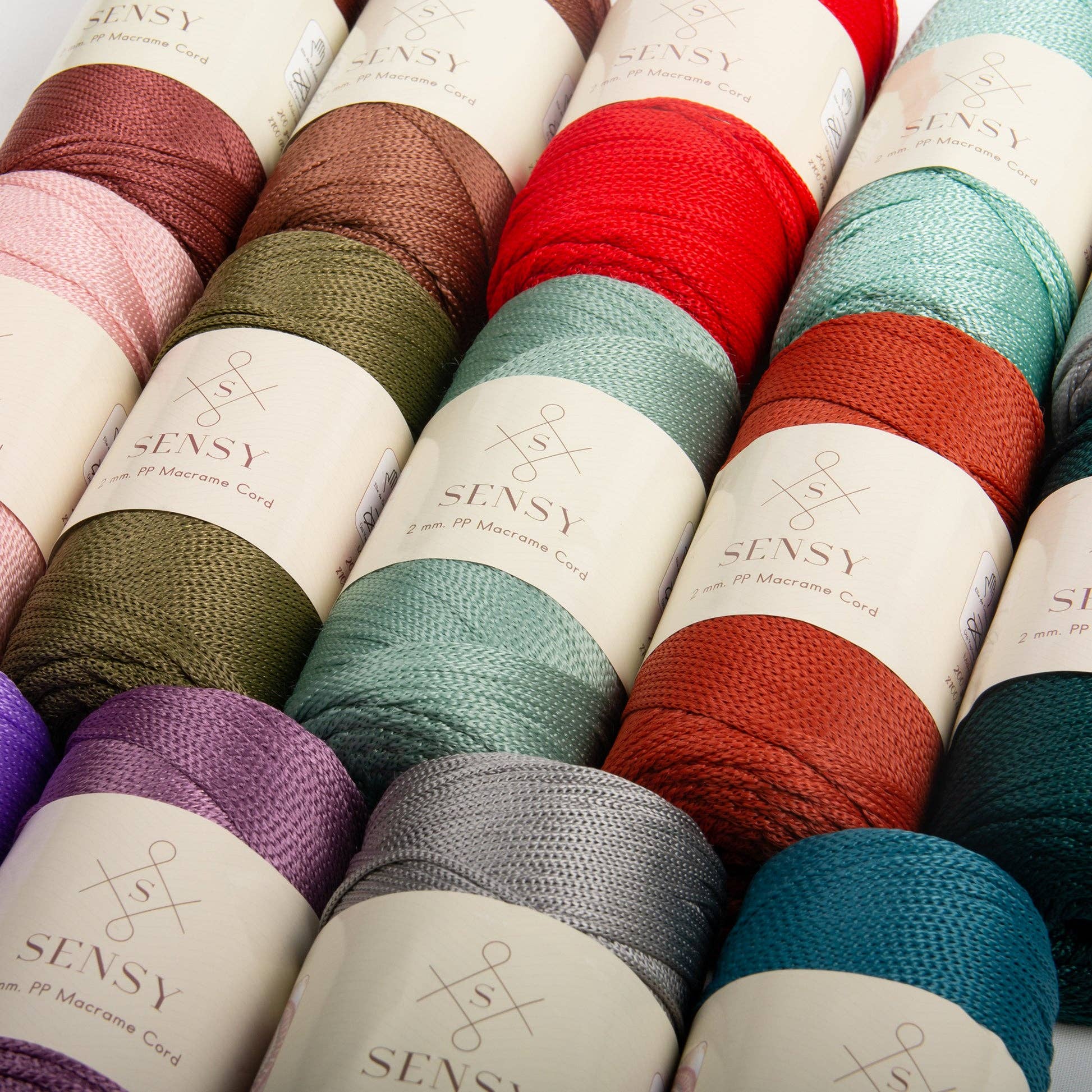 Sensy - Wholesale Garen - Sensy Premium 2 mm macramékoord van 100% polyester - 251 yards (230 meter)54