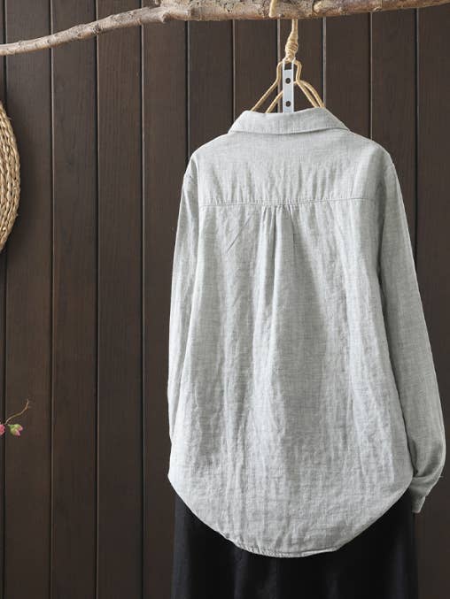 Whisper Mint - Wholesale Shirt - Women's - Double-Layer Cotton Gauze Shirt for Women1