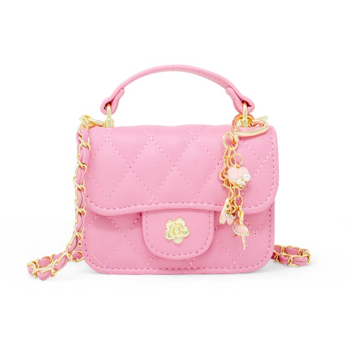 Tiny Treats and ZOMI GEMS - Wholesale Crossbody Bag - Kids - Tiny Quilted Ballet Charm Handbag0