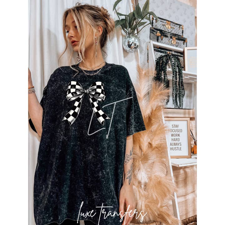 KARIERTER BOGEN für den Großhandel von Luxe Transfers / Apparel